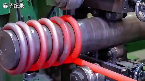 国产大弹簧制造过程视频,从原材料到成品全流程解析